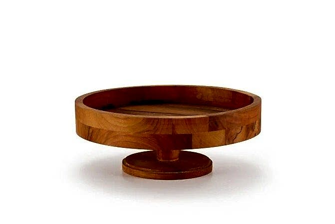 Riser Set Cake Stand / Iroko / 3166