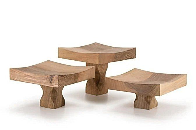 Riser Set Cake Stand / Walnut / 3171