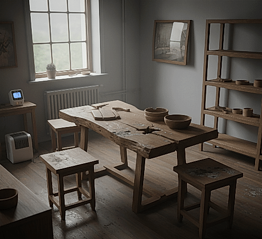 How does the humidity level in your home affect your wooden furniture?
