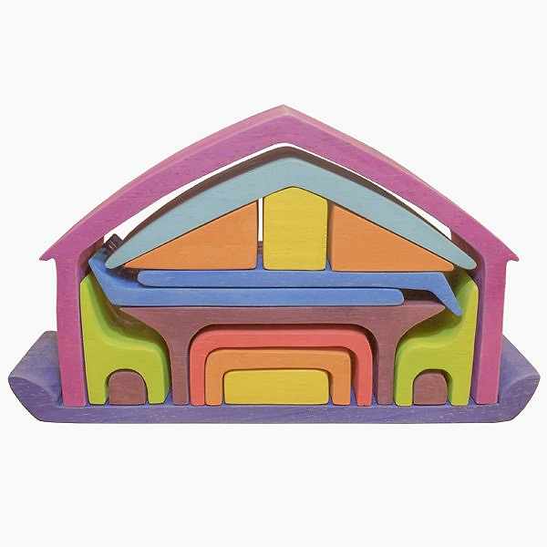 Cornered Purple House Set / 1250