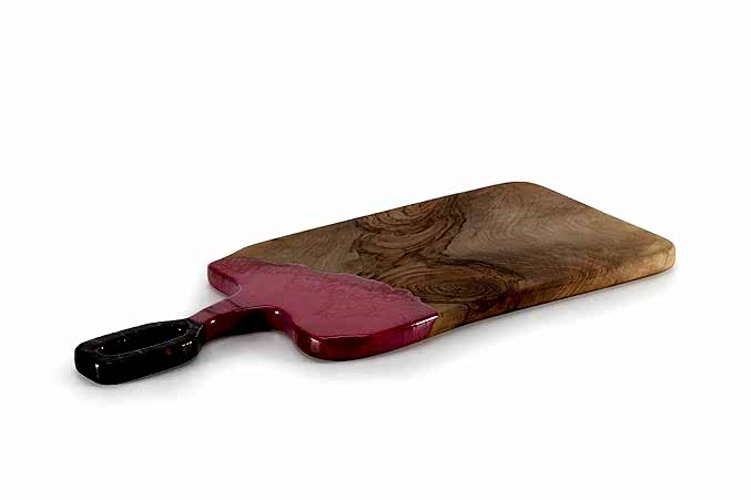 Epoksi Ahşap  Kesme Tahtası / Iroko /  2 EPX 1006