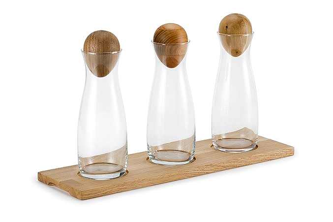 Glass Beverage Presentation Wooden Lid / Walnut / 3106