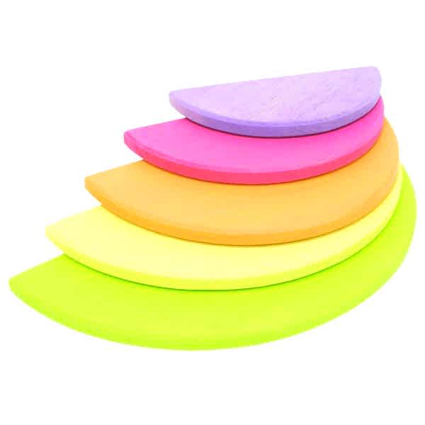 Waldorf 5-Piece Pastel Rainbow Half-Circle Table / 1061