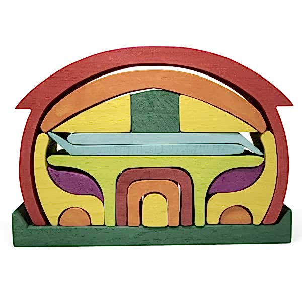 Waldorf Round Roof Red House / 1201