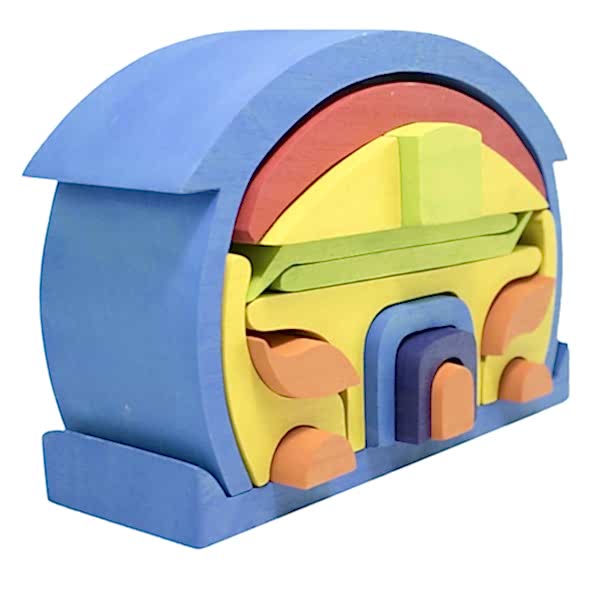 Waldorf Round Roof Blue House / 1204